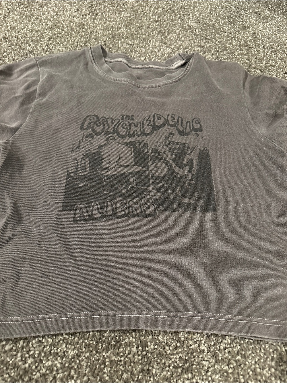 Gray Psychedelic Avengers Graphic Tee - Unbranded